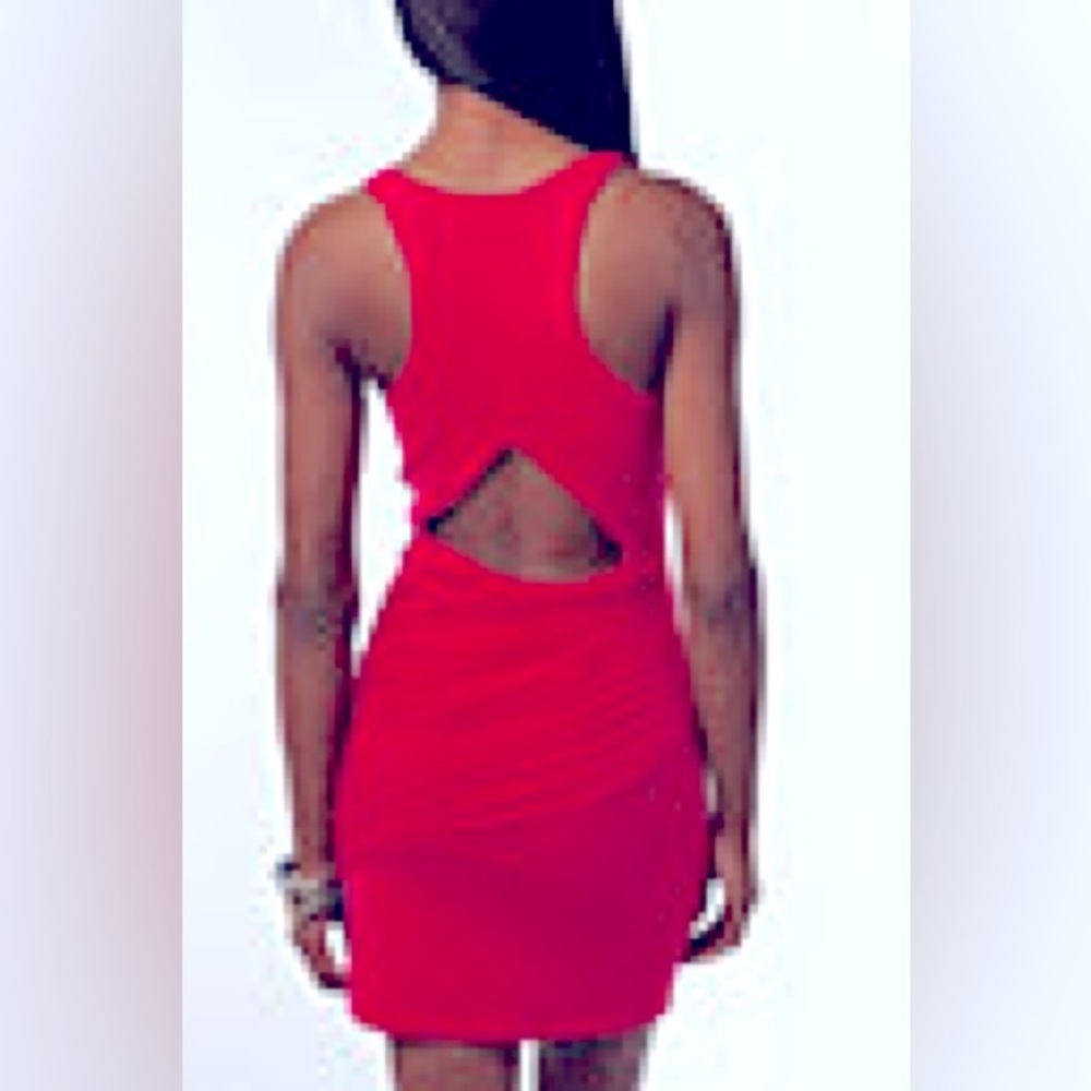 NWOT Silence + Noise Knit Mesh Pink Bandage Dress